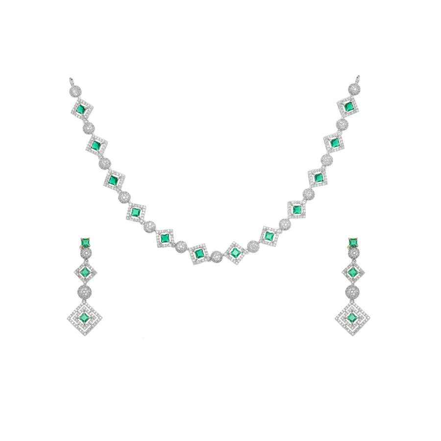 COMBINATION STON DIAMOND NECK PIECE