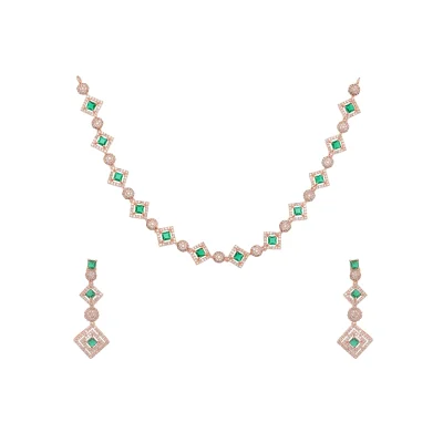 COMBINATION STON DIAMOND NECK PIECE